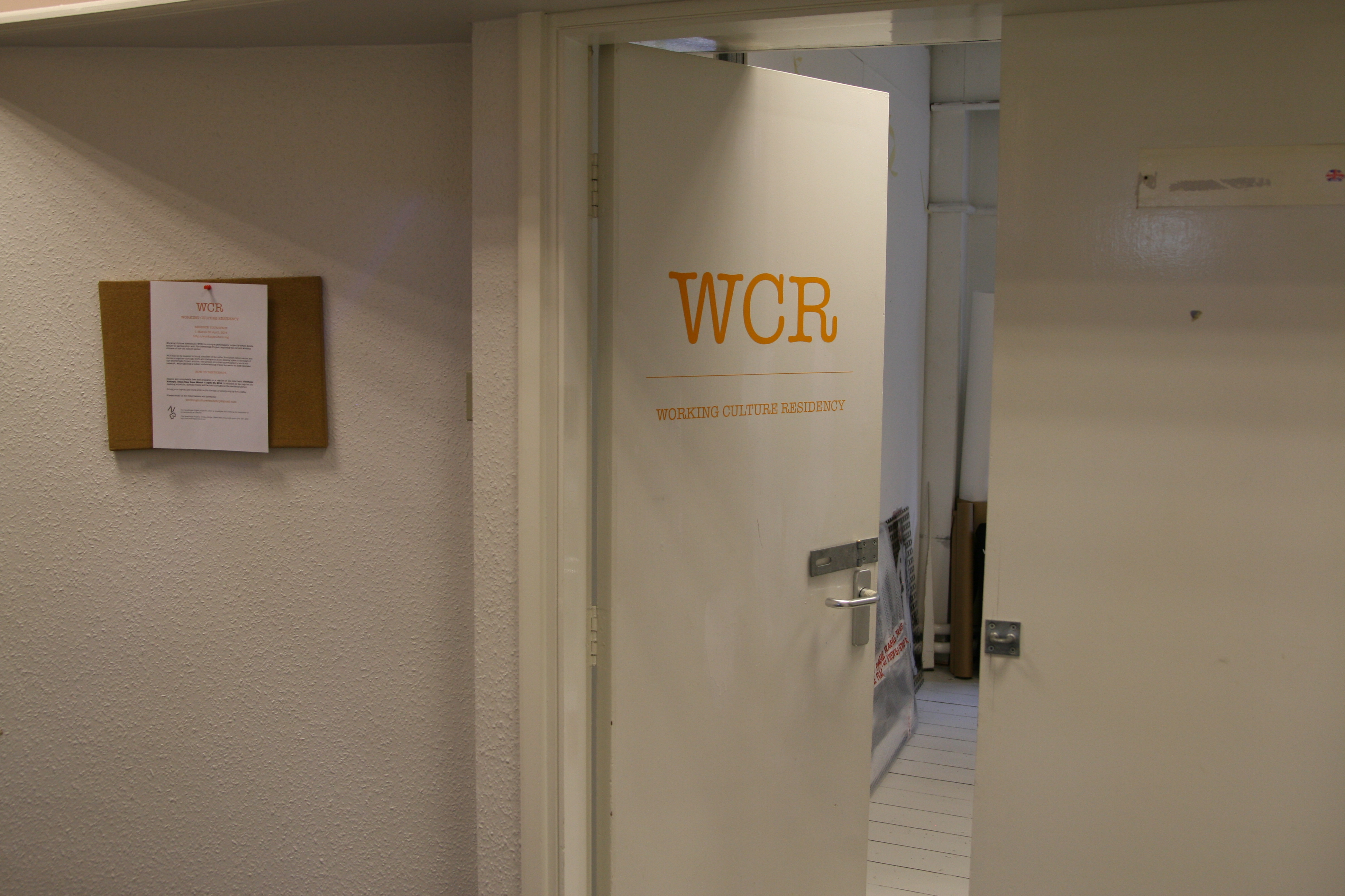 Working Culture Residency Project – Our Door is Open!